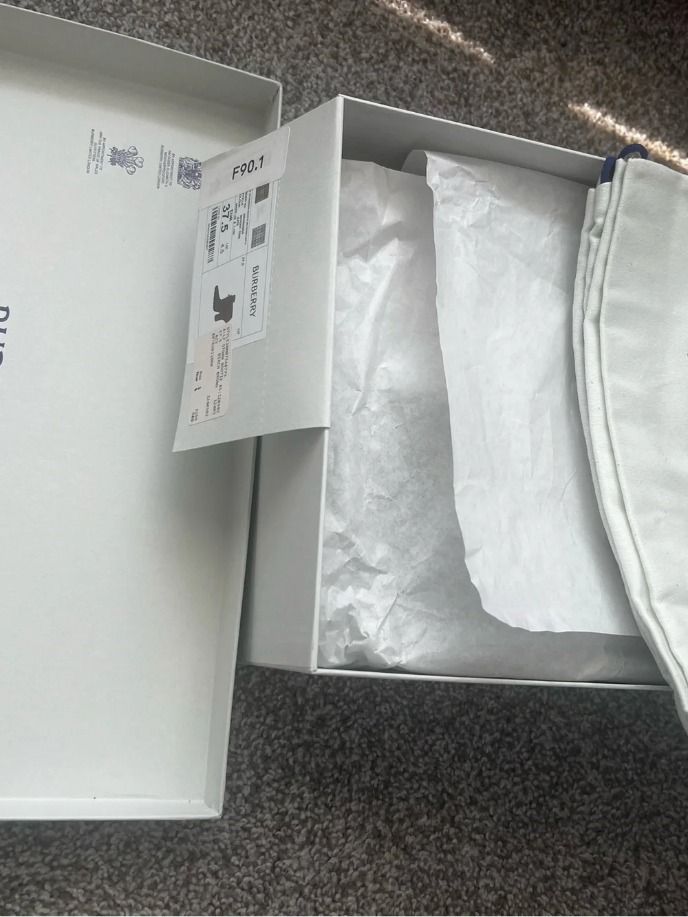 Burberry Brown Suede Chelsea Boots with Blue Logo Sole